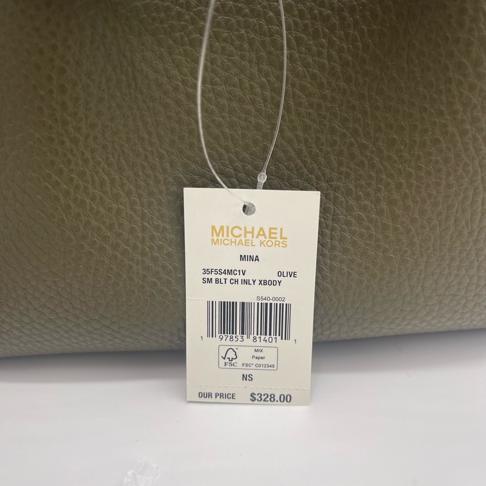 MICHAEL KORS Mina Small Chain Convertible Crossbody XBody Bag
Olive Belted Chain - Picture 6 of 16